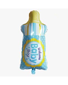 Μπαλόνι Μπιμπερό Welcome Baby Boy - 100 εκατοστά - Συσκευασμένο