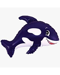 Μπαλόνια φάλαινα μαύρη 90 εκατοστά, Flexmetal