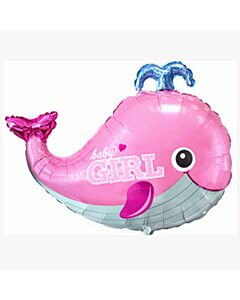 Μπαλόνια φάλαινα ροζ 70 εκατοστά