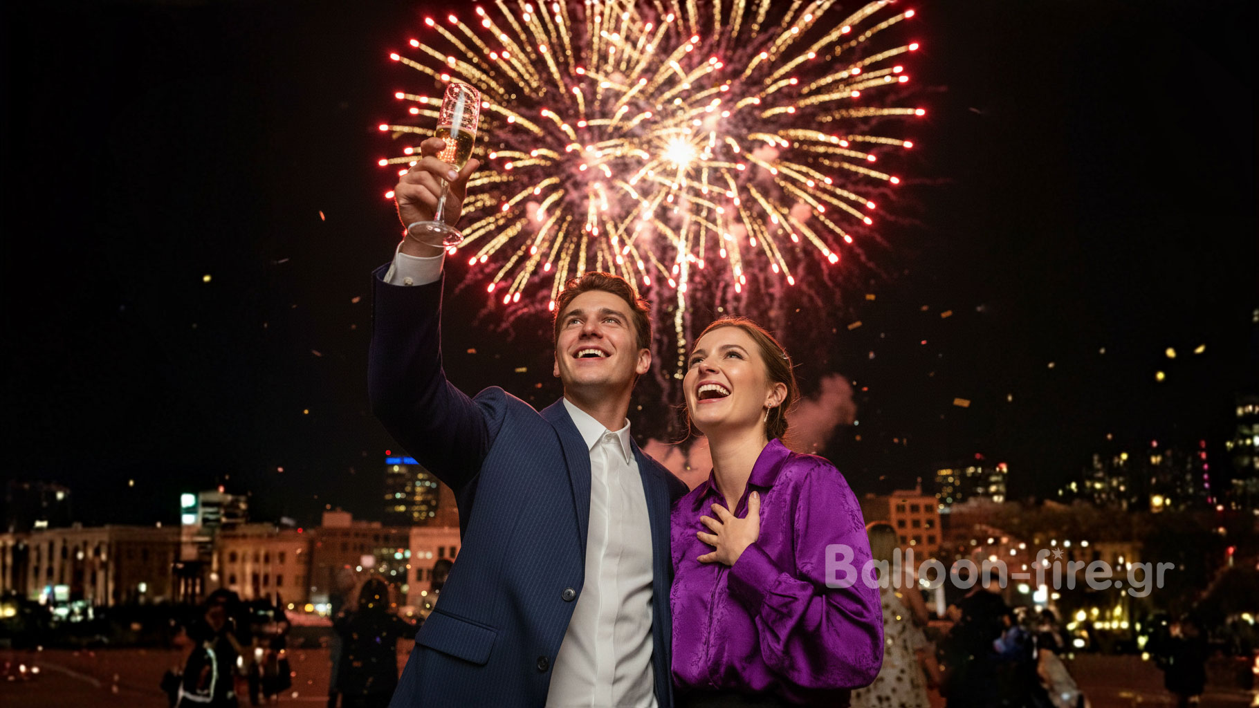 Πυροτεχνήματα εναέρια για Πρωτοχρονιά