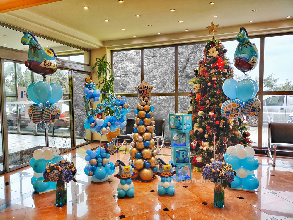 Μπαλόνια Χριστουγέννων στολισμός στο Ολύμπιο