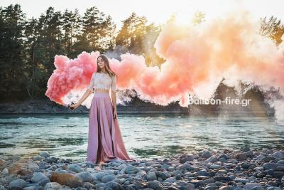 Next day photo shooting νύφη με καπνογόνο