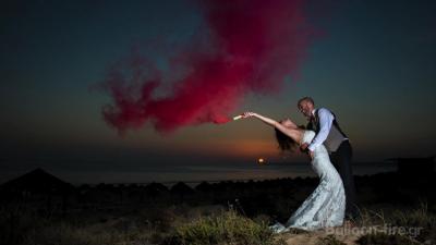 Καπνογόνα για γάμο After shooting day