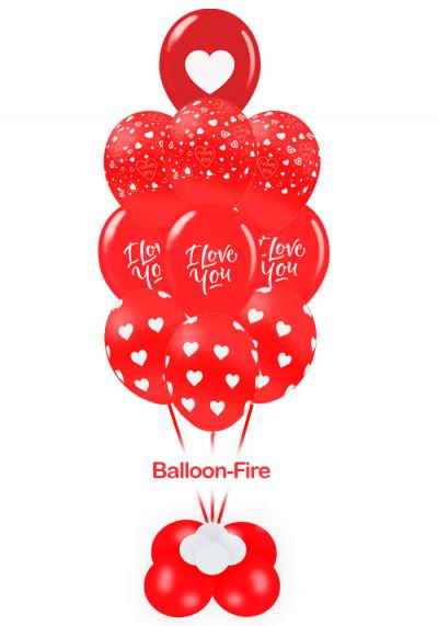 Κατασκευή Βαλεντίνου μπουκέτο με μπαλόνια λάτεξ