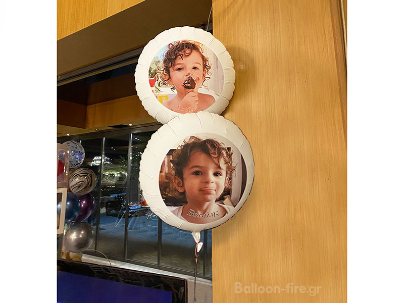 μπαλόνια βάπτισης με ονομα παιδιού